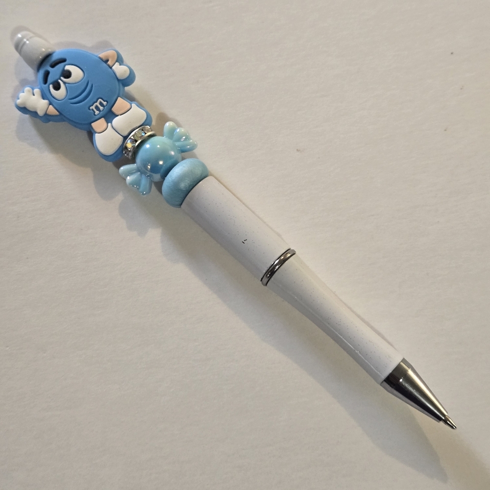 🍒🍒 Colorful M&M Character Pen - Picture 6 of 11